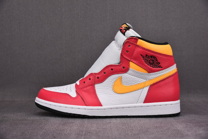jordan 1 retro high og light fusion red - 555088-603
