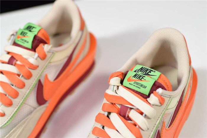 nike ldwaffle clot sacai net orange blaze - dh1347-100