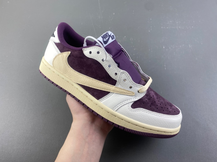 Travis Scott x Air Jordan 1 Low "Reverse Purple" DZ4137-706