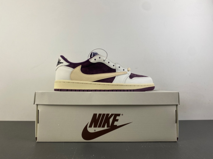 Travis Scott x Air Jordan 1 Low "Reverse Purple" DZ4137-706