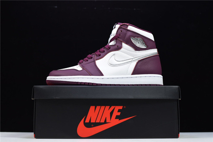 jordan 1 retro high og bordeaux - 555088-611