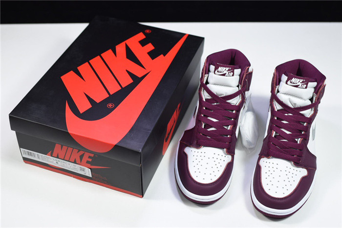 jordan 1 retro high og bordeaux - 555088-611