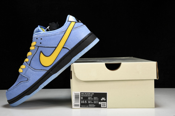 the powerpuff girls x nike sb dunk low “bubbles” fz8320-403