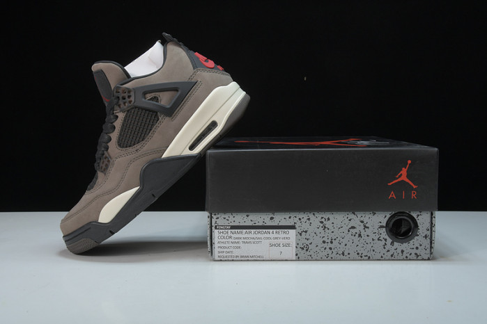 travis scott x air jordan 4 dark mocha aj4-8823356