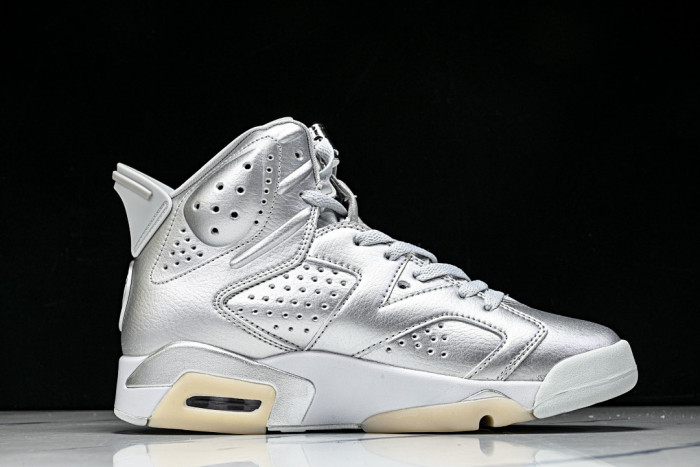 Jordan 6 Retro PSG Paris Saint-Germain Silver -IQ5135-001