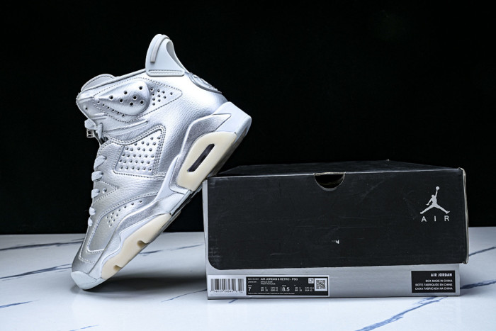 Jordan 6 Retro PSG Paris Saint-Germain Silver -IQ5135-001