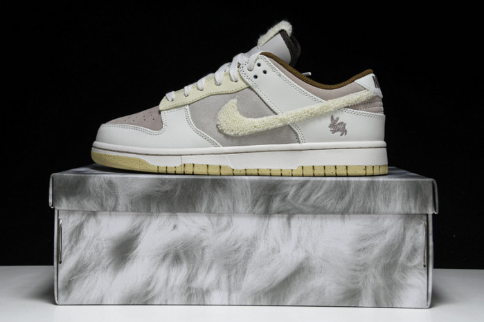 nike dunk low year of the rabbit brown fd4203-211
