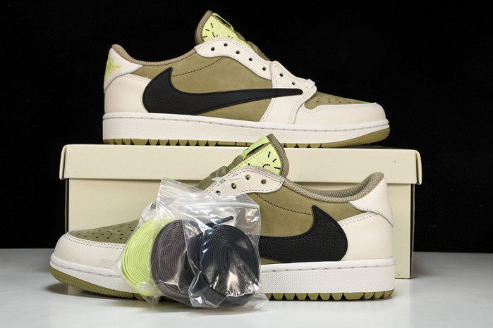jordan 1 retro low golf travis scott neutral olive fz3124-200