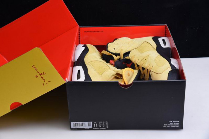 travis scott air jordan 6 yellow - cn1084-300