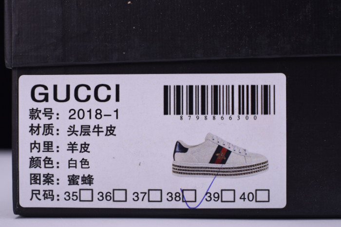GC Ace Embellished SNEAKER WITH CRYSTALS womens 505995DOPE0
