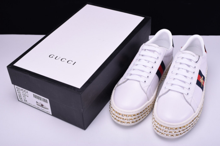 GC Ace Embellished SNEAKER WITH CRYSTALS womens 505995DOPE0