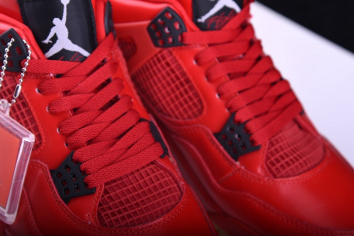 air jordan 4 fire red gum singles day av3914-600