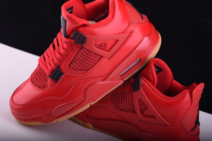 air jordan 4 fire red gum singles day av3914-600